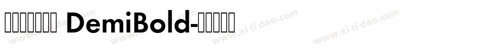 方正品尚黑简体 DemiBold字体转换